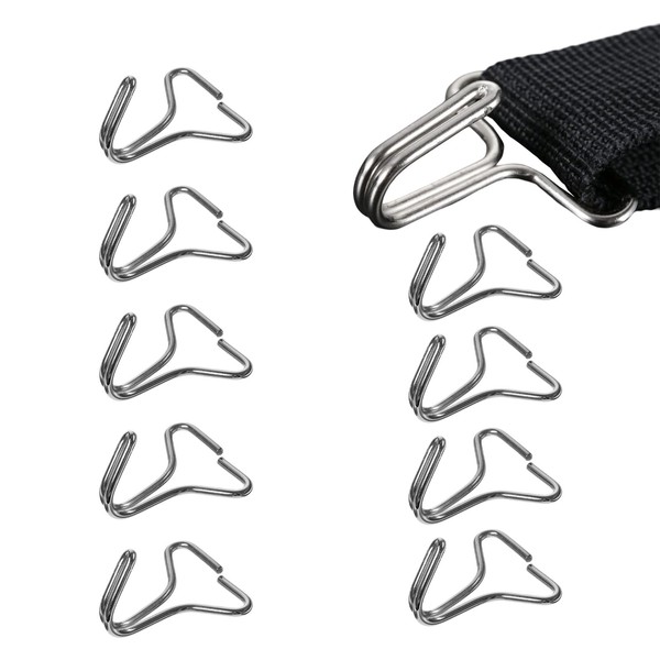 BWBWND 10 PCS Car Seat Cover Hooks, Metal Seat Pad