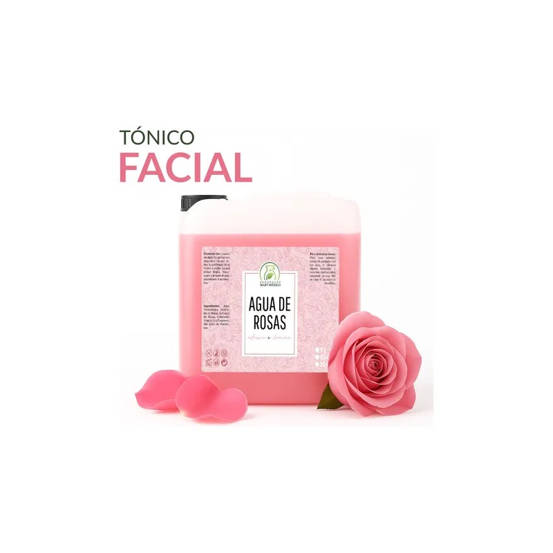 Agua De Rosas Hidratante Tónico 10 Litros