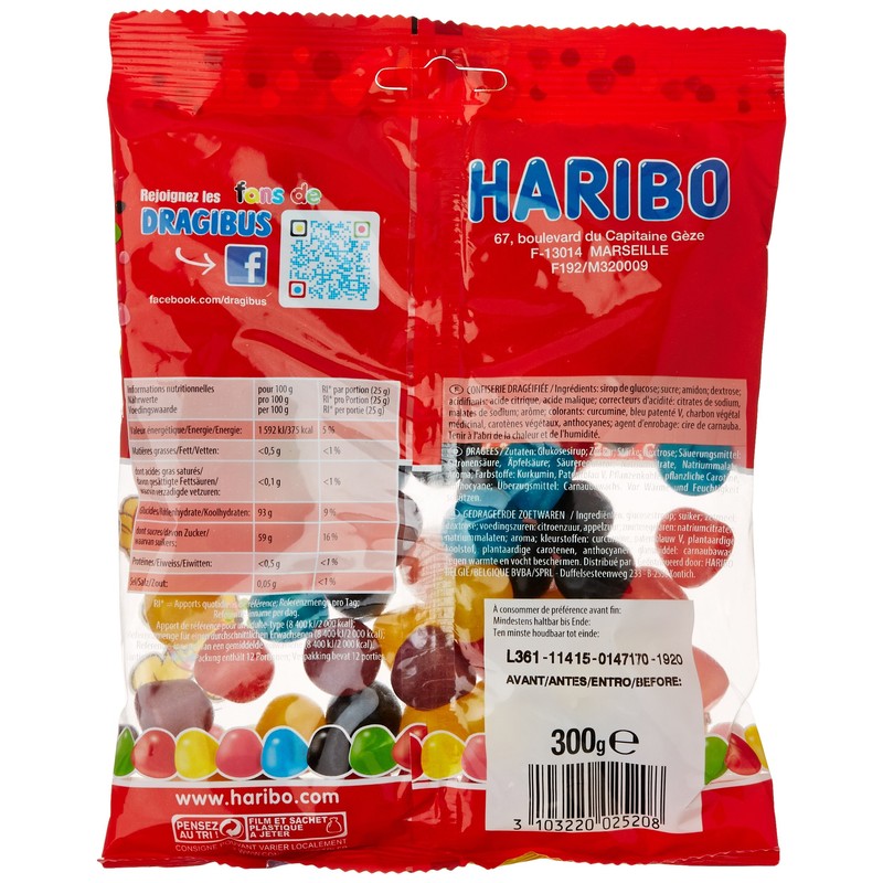 Haribo Dragibus Soft 300g