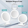B Beauty Planet Magnifying Mirror with Light 30X, Double-Sided 1X/