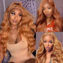Lagalaga 26 28 30 inch P27/30 Body Wave Human Hair Bundles Highlight Honey Blonde Chocolate Brown Bundles Human Hair Brazilian Weave Hair for Black Women