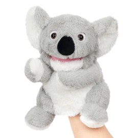 Easfan Koala Hand Puppet with Movable Mouth Interactive Storytelling Cute Soft Plush Toy Creativity and Imagination Easter Christmas Birthday Gifts for Toddlers Kids,10’’