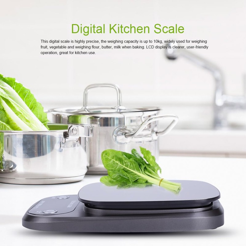 Digital Kitchen Scale, LCD Digital Electronic 10kg/1g Kitchen Food Scale