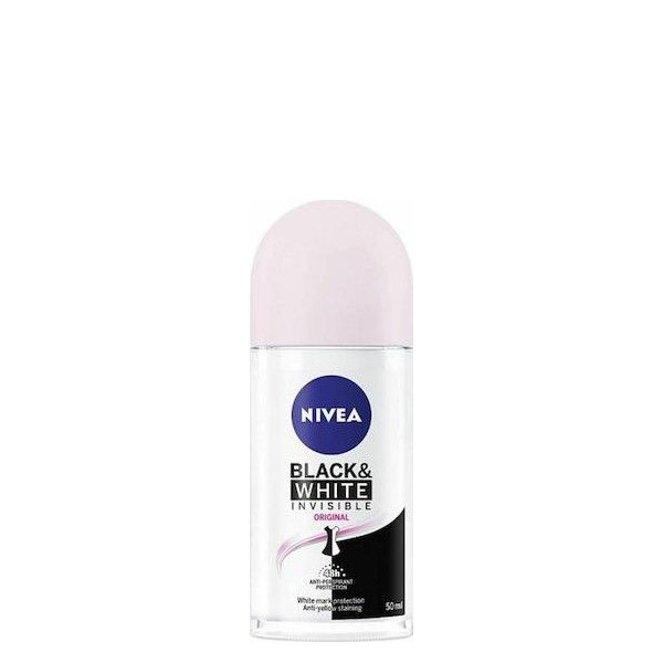 Nivea Black & White Invisible Original Roll-On 50ml 48h Anti-perspirant Protection