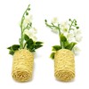 PrettyLife 2Pieces Miniature Potted Plants Flowers Artificial Lily of The