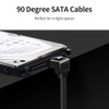 XANHAM 1-Pack 18 Inch SATA Cable, SATA III Cable 6Gbps