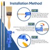 Extendable Paint Brushes Holder with 160° Adjustable Angle & 1m