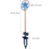 Metal Flower Sprinkler Head,Dual-Purpose Garden Decor & 360° Lawn Irrigation