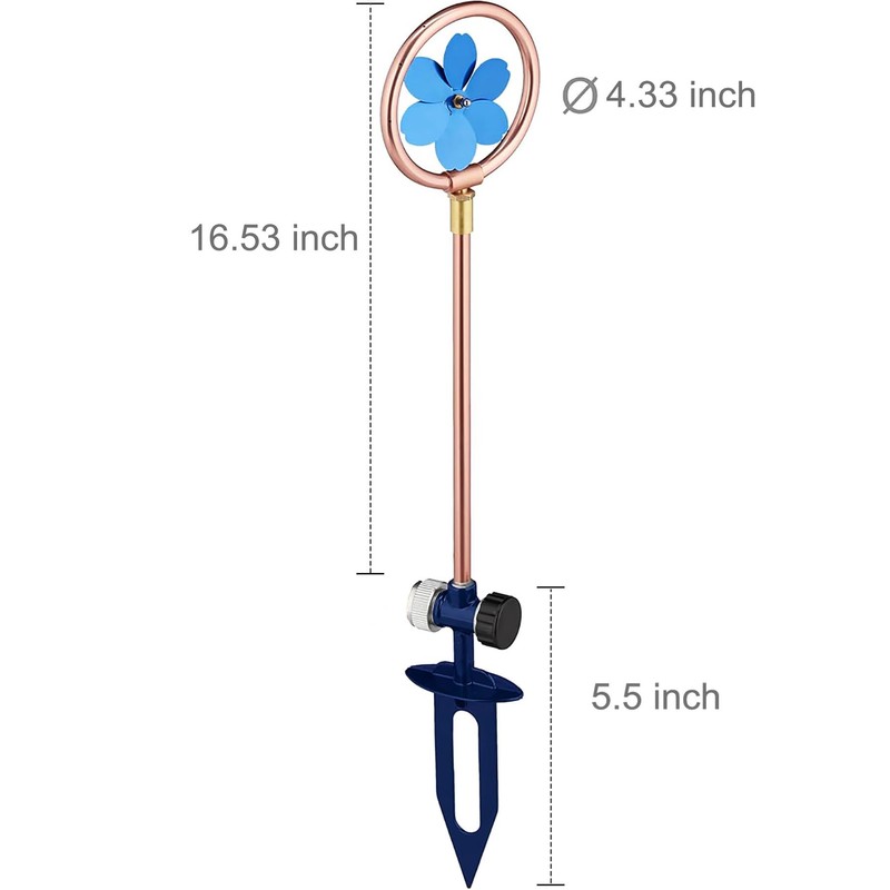 Metal Flower Sprinkler Head,Dual-Purpose Garden Decor & 360° Lawn Irrigation