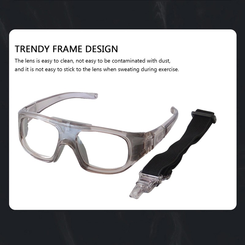 Basketball Football ExplosionProof Safety Glasses Sports Eye Protective Glasses(Gray )
