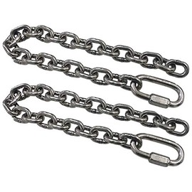 SeaSense Stainless Steel Safety Chain 5/16-Inch x 24-Inch with Quick Link, 2 Piece