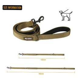 OneTigris Double Dog Lead with Reflective Stripes