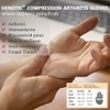 HENOTIC Arthritis Compression Gloves for Women Men, Anti-Slip Glue Dot