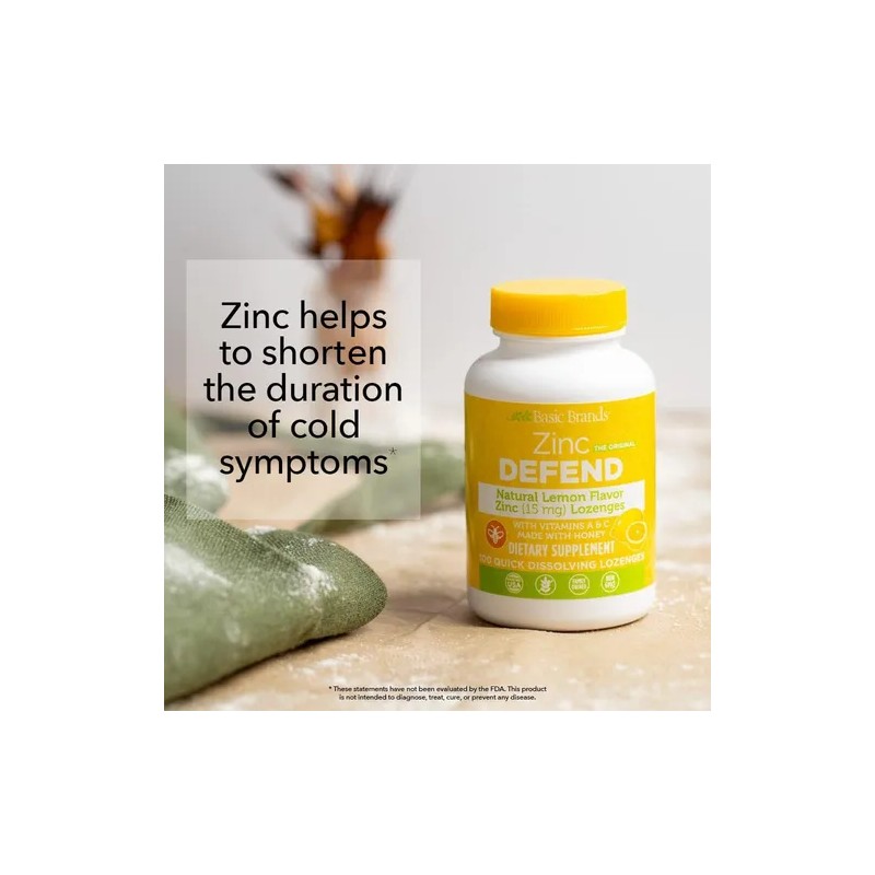 Basic Brands Zinc Limn 100 Uds Pack 2 Con Vitamina