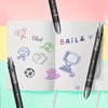 MROOFUL 34Pcs/Set 6 Colors Pen Creative Multicolor Ballpoint Pen With