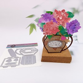 Alinacutle - Jarrón de metal troquelado para hacer tarjetas hechas a mano, álbum de recortes, plantilla de papel para manualidades