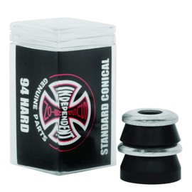 Independent Standard Conical Cushions Black Skateboard Bushings - 2 Pair with Washers - 94a