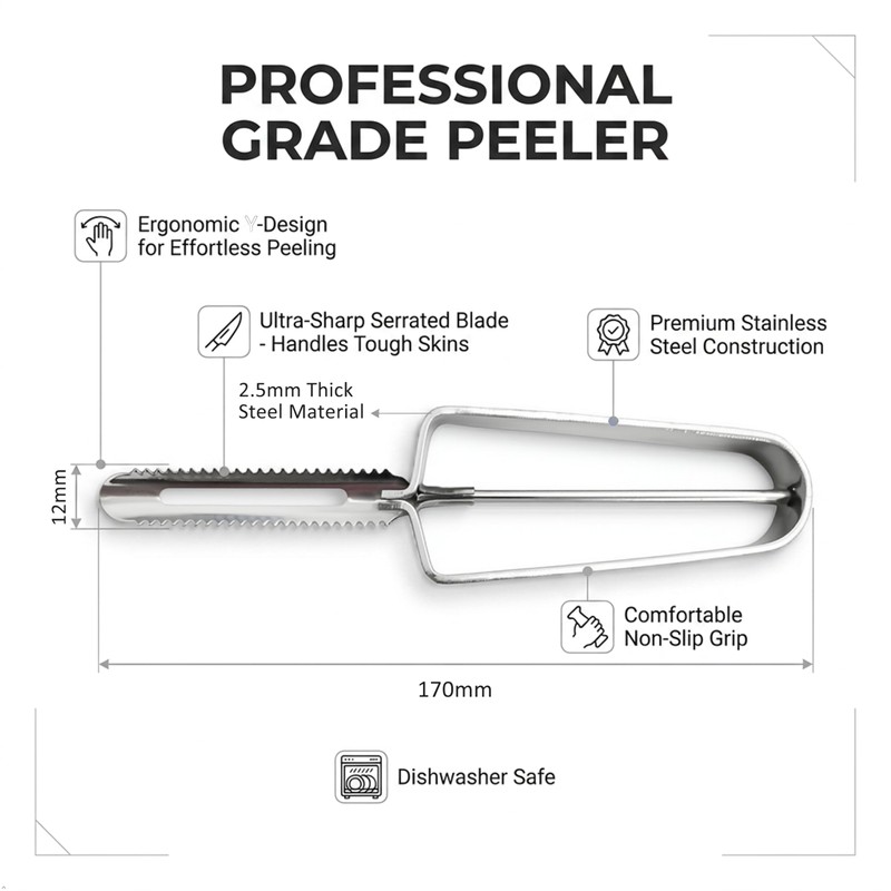 SoKalChw Best Potato Peelers for Kitchen, Just Like Mom's Old