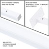 Shelf Bracket, 200 mm Shelf Brackets, Heavy Duty Angle, White,