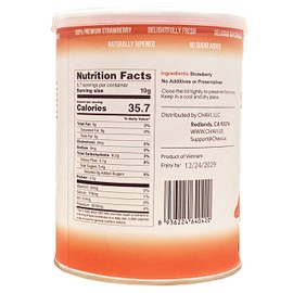 CHAVI Freeze-Dried Strawberry | Healthy 1 Ingredient Superfood - No Added Sugars or Preservatives - Non-GMO, Vegan, Gluten-Free | Long Shelf Life | 2 oz Can