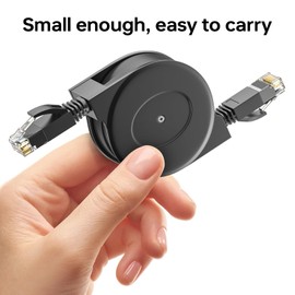 CNCOB retráctil – Cable Ethernet CAT6 RJ45 8P8C Cable de Red gigabit Plano – Conexión a Internet portátil Jumper