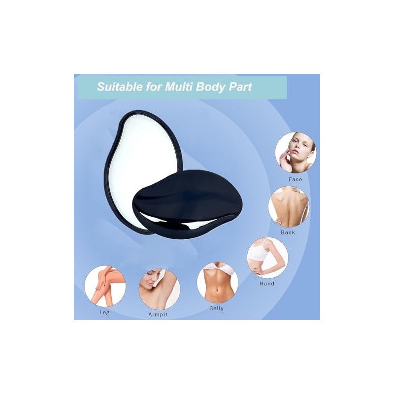 Juego de 2 gomas de pelo de cristal reutilizables para