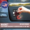 Magnet Sticker Due Process Magnetic I'm Here Fighting for Liberal