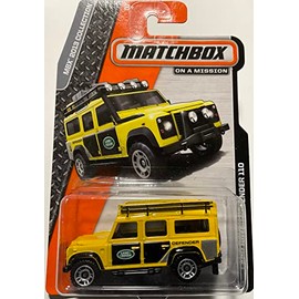 LAND ROVER DEFENDER 110 (Yellow) MBX Explorers 2012 Matchbox 1:64 Scale Basic Die-Cast Vehicle (#59 of 120) by Matchbox