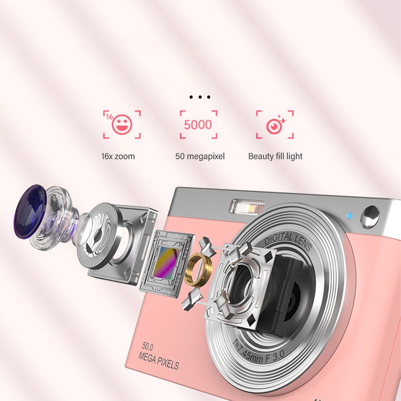 2.88in Digital Camera 50MP IPS 4K Digital Camera 16X Digital