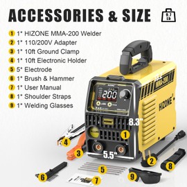 HIZONE 2 in 1 200A ARC Stick Welder