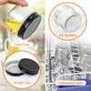 AuroTrends 4oz Mason Jars, 12 Pack (Black Lids)