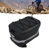 Okuyonic Bicycle Back Seat Bag Layered Design Waterproof Sturdy with