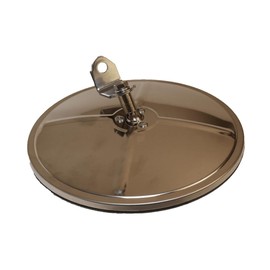 Mytee Products 8.5" Convex HotSpot Mirror - Stainless Steel Mount 5/16'' Female Adjustable Ball Stud & Bolt. L Bracket Included For Easy Replacement 97803, Freightliner TL 97803