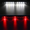 Partsam 2Pcs 15" Red 3 ID Bar w/Reverse White Light