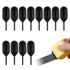 12Pcs Identity Theft Protection Roller Stamp Ink,Black Replacement Rolling Ink Refills,for Confidential Roller Stamp, ID Security Theft Protection Roller Stamp Inks Replacement