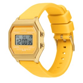 ICE-WATCH - Ice Digit Retro - Women's Watch with Plastic Strap - 022049 (Small), Orange (Yellow), 022053-AMZUK