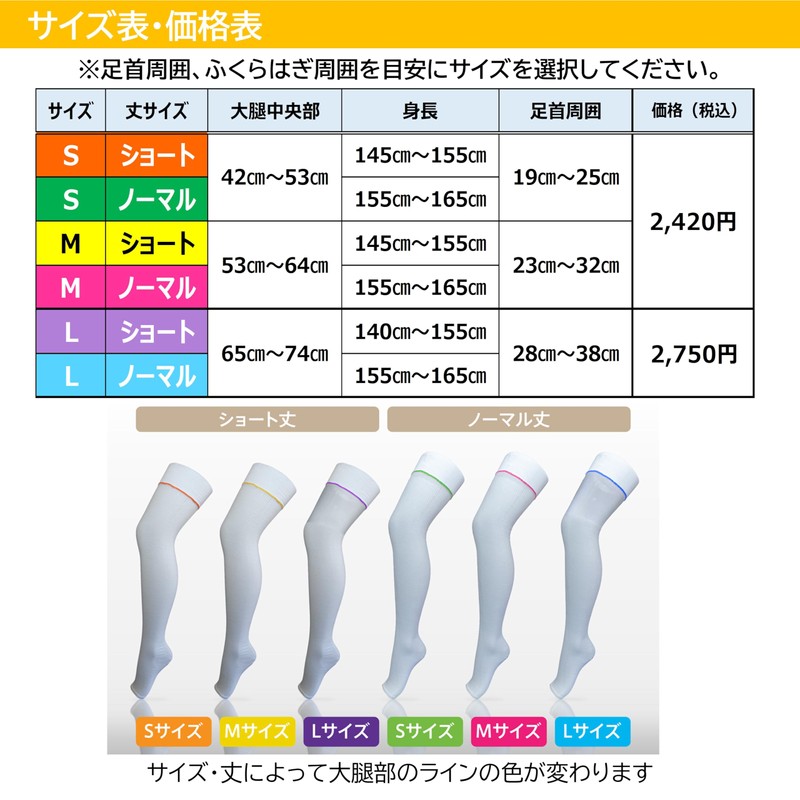 Labalaba 2 Over the Knee Stockings, No Toe Type, Normal
