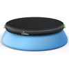 UIRWAY 12FT Round Pool Cover, Inflatable Pool Covers for Above