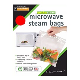 Toastabags Microwave steam Pack of 100 Medium Bags, 21 x 16.5 x 1.75 cm