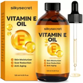 Product Detail Description Reference 실키시크릿 비타민 E 오일 4.05 Fl Oz 아몬드 호호바 로즈힙 함유된 50 000 IU 페이스 앤 바디 Silky Secret Vitamin E Oil 4.05 Fl Oz with Almond, Jojoba, and Rosehip, Contains 50,000 IU for Face and Body