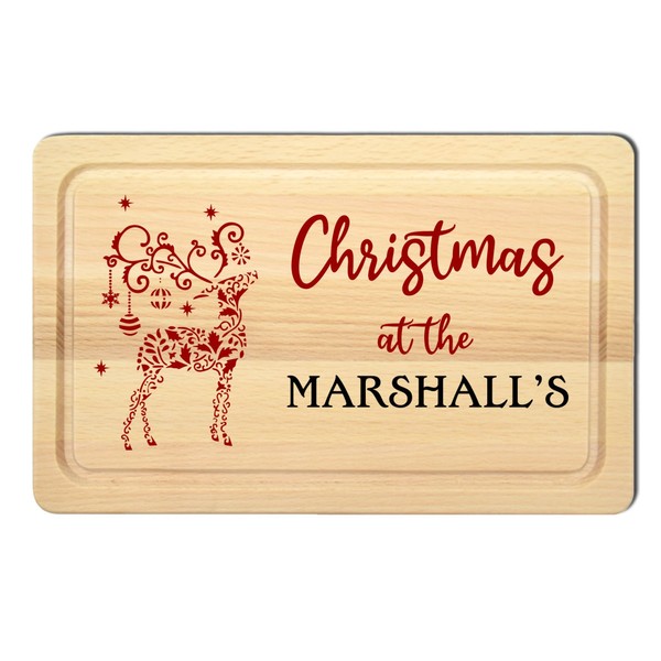 Create Cherished Memories with Our Personalised Wooden Christmas Cheese Board