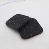 EMSea 6Pcs Treadmill Mats High Density Thickened Black Blue Dot