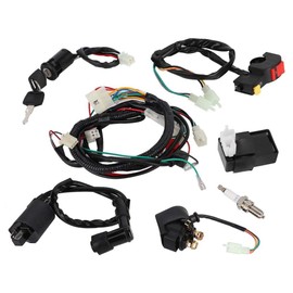 Acouto CDI - Kit de arnés de cableado completo, kit de relé CDI de bobina solenoide para accesorios de 150 ATV Quad