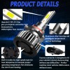 SHENKENUO LED Headlight Hi-Lo BEAM+Fog Bulbs For Volvo VNL VNM