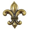GENUINE TEXAS BRAND Fleur De Lis Drawer Cabinet Knob Antique