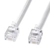 Sanwa Supply Modular Cable, TEL-N1-1N2, White