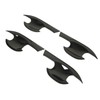 4PCs Car Exterior Door Handle Bowl Protector Glossy Black Cup