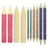 EXCEART 10Pcs Blending Stumps Drawing Tools Rice Paper Colorful Art