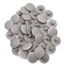 Snap-On Bifix Cover Caps to Use with Phillips Ph2 & Pozidrive Pz2 Pozi Screws - Pack of 50 Biffix Covers : Silver Grey