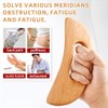 IUDWCG 1 Pcs Drainage Lymphatic Massager, Wooden Scraping Tool, Manual